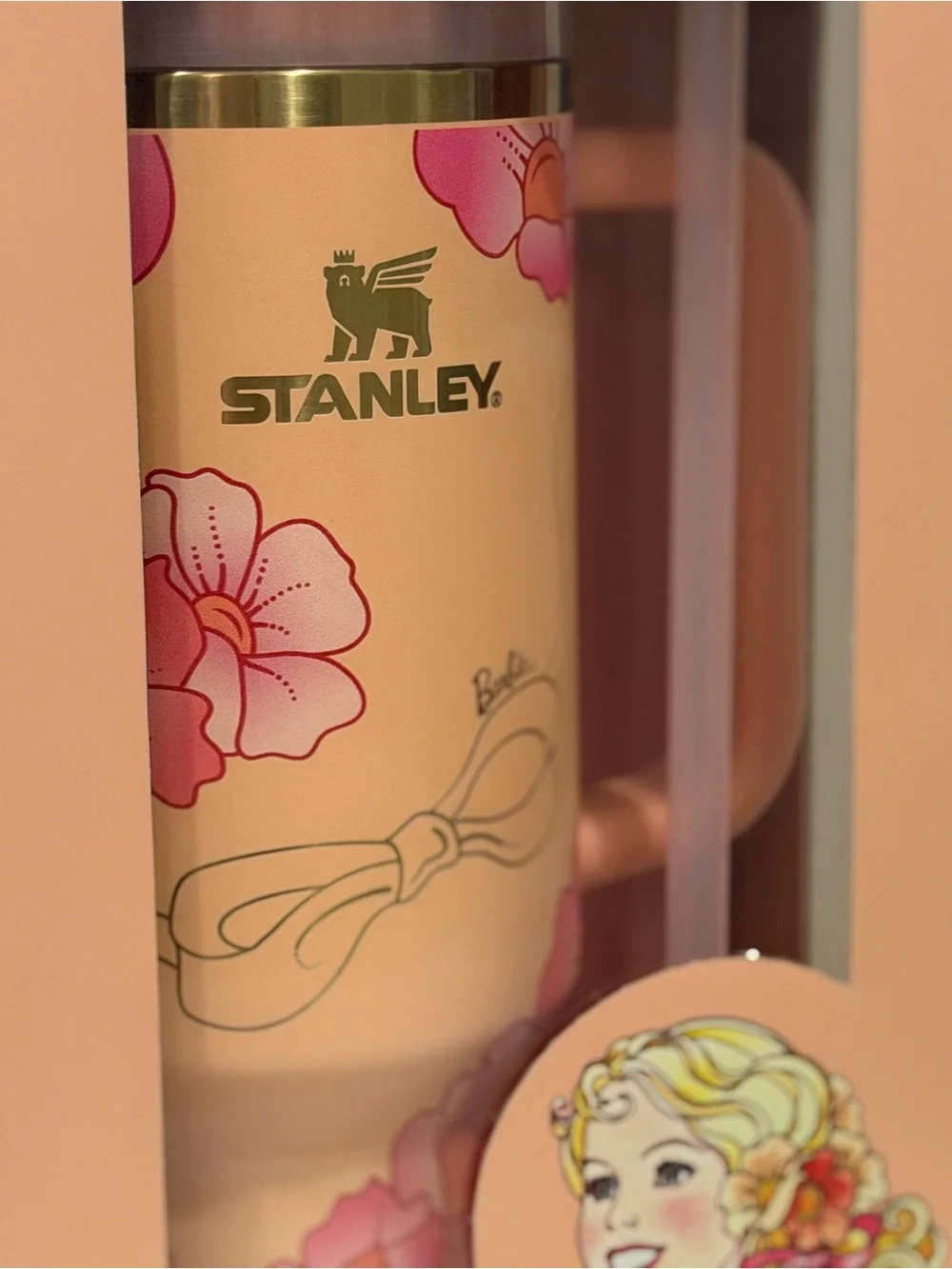 Stanley x Barbie 'Just Peachy' Flowstate Quencher 40oz